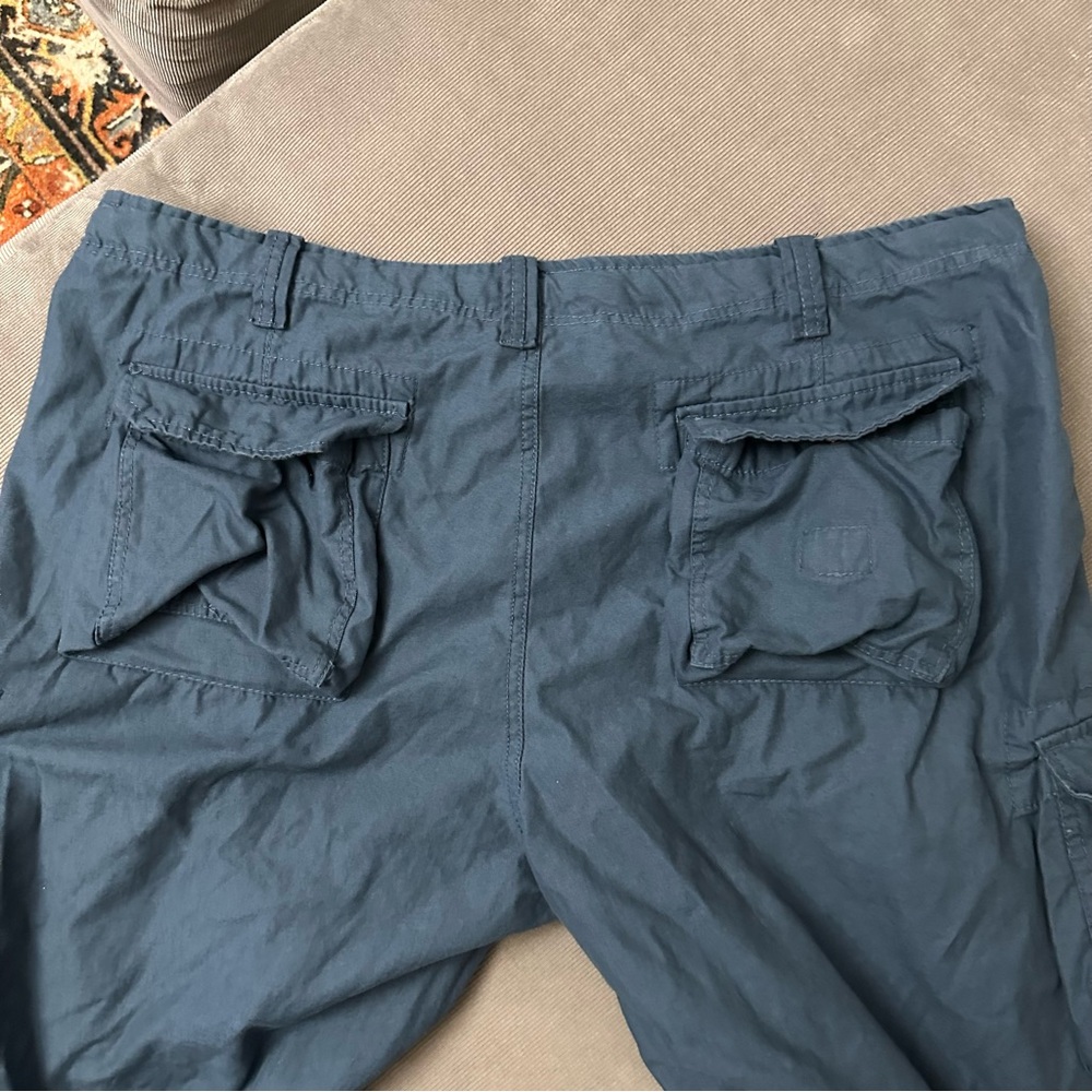 Surplus Tex Cargo Pants Mens 4XL (44x32) Navy Blue Drawstring Airborne Vtg Y2K - Picture 10 of 12